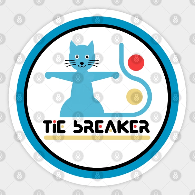 Tie Breaker Sticker by inshapeuniverse